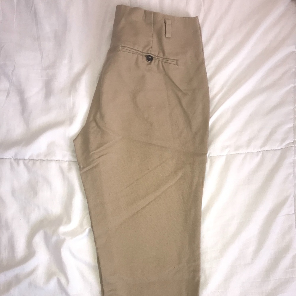 Zara Basics Tan Slacks